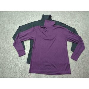 Lot of 2 Bobbie Brooks Sweater Womens M Long Sleeve Turtleneck Made in USA